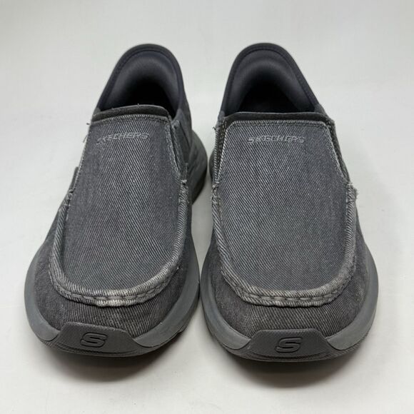 Skechers Parson Dewitt Slip Ins Shoes Mens 8.5 WW Extra Wide Fit Gray Comfort main image 12